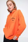 Pattaya Kadın Sırtı Baskılı Oversize Kapşonlu Sweatshirt P21S110-6624