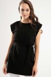 Pattaya Kadın Vatkalı Kuşaklı Örme Elbise Bluz Y20S110-4149