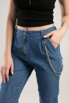 Pattaya Kadın Zincir Detaylı Kot Pantolon Y20S110-6466