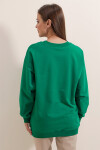Pattaya Kadın Basic Uzun Kollu Oversize Sweatshirt P20W-4420