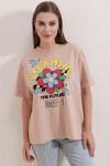 Pattaya Kadın Çiçek Baskılı Tişört P22S201-3175