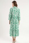 Pattaya Kadın Çiçek Desenli Volanlı Uzun Elbise Y20S110-1980