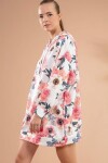 Pattaya Kadın Çiçekli Kapşonlu Örme Sweatshirt Elbise Y20W110-4125-26