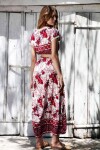 Pattaya Kadın Çiçekli Kısa Kollu Yazlık Elbise Y20S110-1701