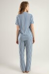 Pattaya Kadın Çizgili Pijama Takımı Y20S110-3471