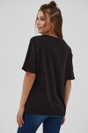 Pattaya Kadın Çöp Adam Baskılı Oversize Tişört P21S201-2041