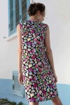 Pattaya Kadın Desenli Sıfır Kollu Mini Elbise Y20S110-1997-2