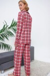 Pattaya Kadın Ekoseli Gömlek Yaka Örme Pijama Takımı P21S110-73355