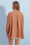 Pattaya Kadın Oversize Keten Gömlek P23S191-1334