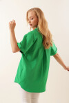 Pattaya Kadın Oversize Kısa Kollu Poplin Gömlek P22S110-02102