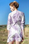 Pattaya Kadın Yaprak Desenli Rahat Kesim Kimono Y20S110-5795-1