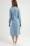 Pattaya Kadın Yırtmaçlı Uzun Kot Elbise Y20S110-5603