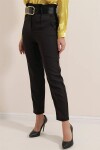 Pattaya Kadın Yüksek Bel Kemerli Pantolon P22W110-6556
