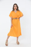 Pattaya Kadın Kemerli Yırtmaçlı Elbise P24S191-4431